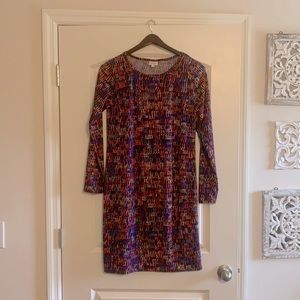 LulaRoe Dress, size XL. Navy background. Like New